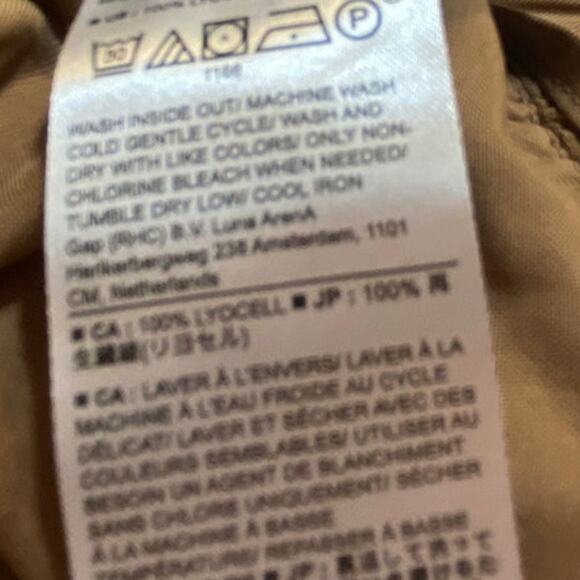 Banana Republic Women’s Pants S Tan Multi Pocket Drawstring Waist Elastic Ankle - Picture 4 of 4